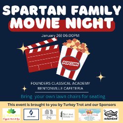 Spartan Family Movie Night, January 26th, 6:00 PM